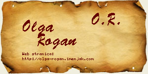 Olga Rogan vizit kartica